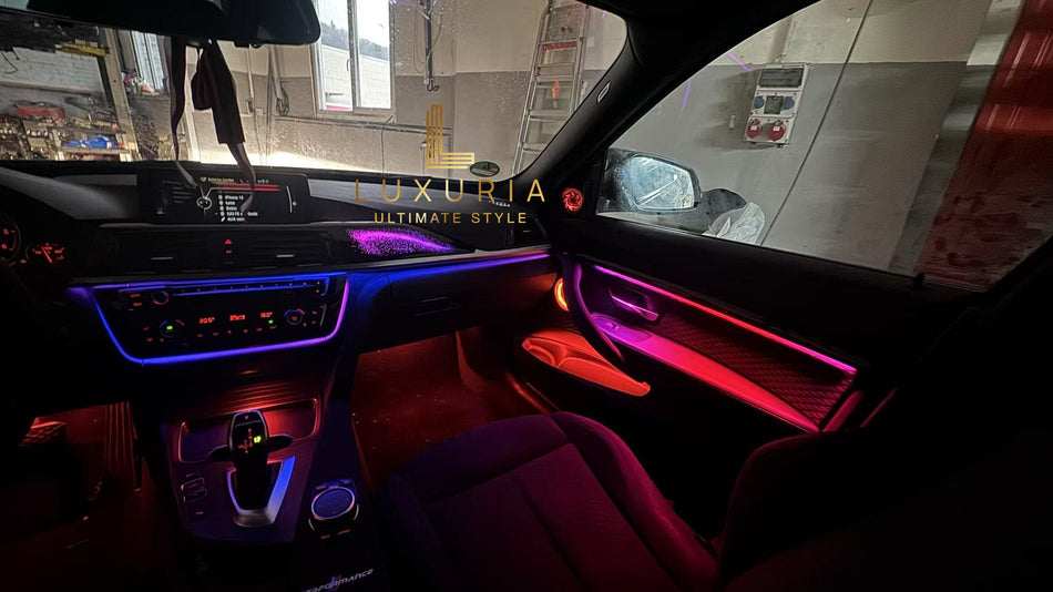 Ambientebeleuchtung für BMW 3er (F30 F31 F34) (iDrive-Steuerung) inkl. Einbau (Nachrüstung)