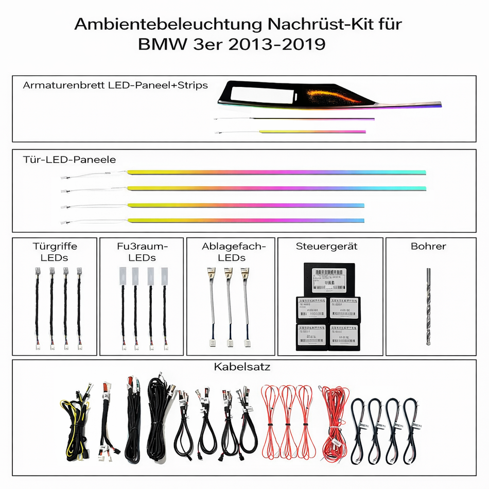 Ambiente Kit für BMW 3er (F30 F31 F34 F80) (iDrive-Steuerung)