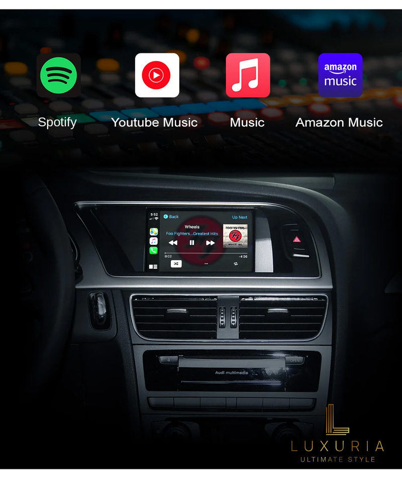 Apple CarPlay & Android Auto – Audi A5 / S5 / RS5 (B8/8T)