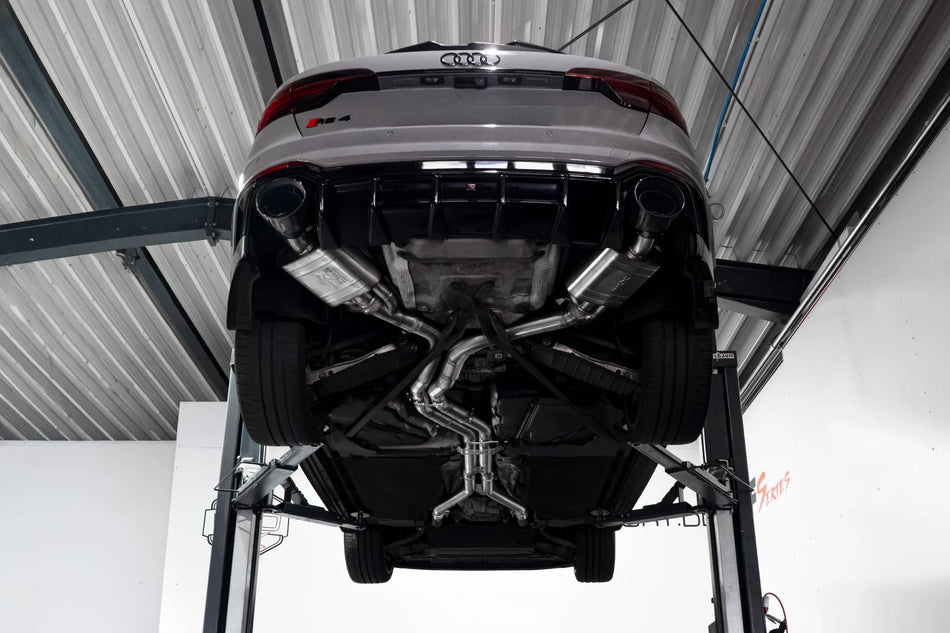 EGO-X Klappenabgasanlage Audi RS4 / RS5 B9 OPF 76 mm – ECE, inkl. Einbau