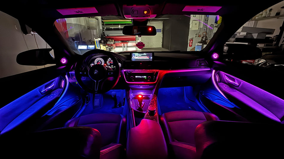 Ambientebeleuchtung für BMW M3 (F80) (iDrive-Steuerung) inkl. Einbau (Nachrüstung)