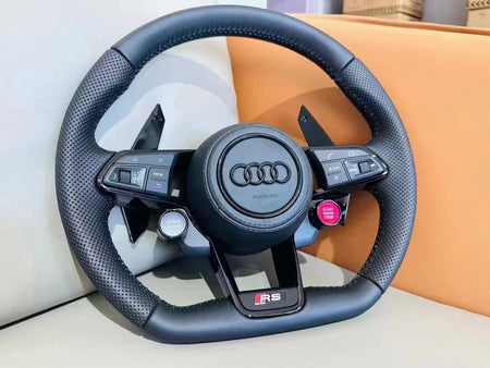 Sportlenkrad Audi im RS-Design – perforiertes Leder, Seitenansicht