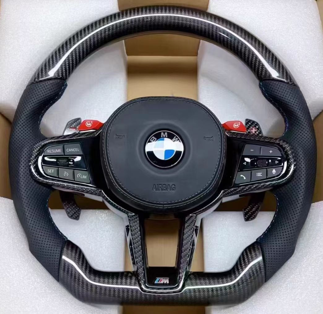 Carbon-Lenkrad BMW G-Serie im M-Design – Carbon oben und unten, unten abgeflacht