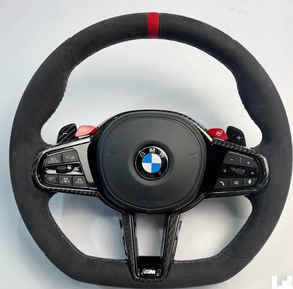 Sportlenkrad BMW G-Serie im M-Design – Alcantara mit roter 12-Uhr-Markierung
