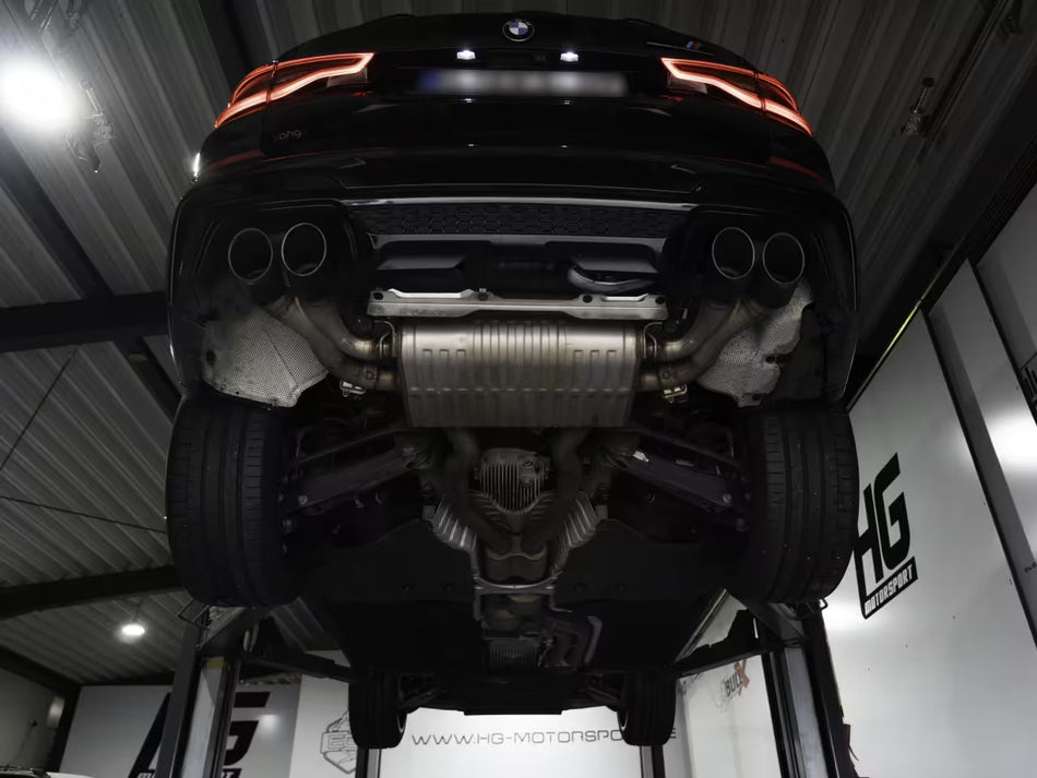 EGO-X Klappenabgasanlage BMW X4 M F98 LCI 3" – ECE, inkl. Einbau