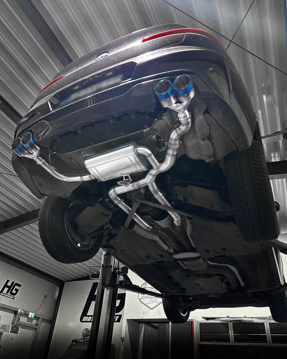 EGO-X Klappenabgasanlage BMW X4 M40i G4X 3,5" – ECE, inkl. Einbau